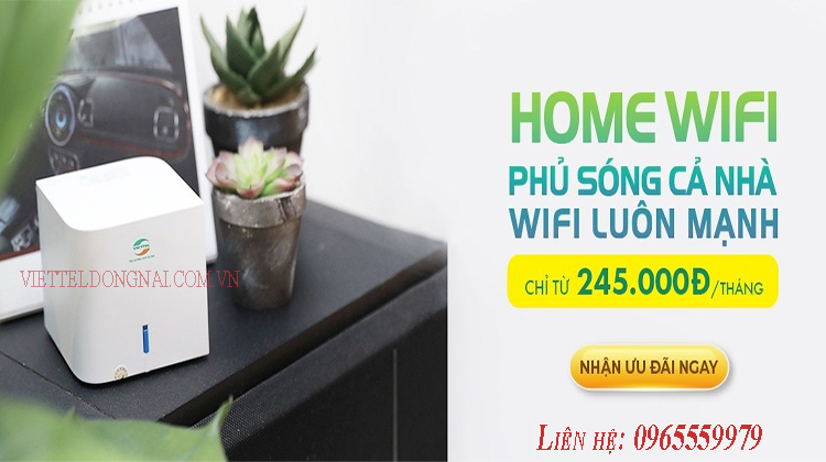 Đăng ký Cáp quang Viettel tặngThiết bị Home Wifi Mesh Viettel Đồng Nai
